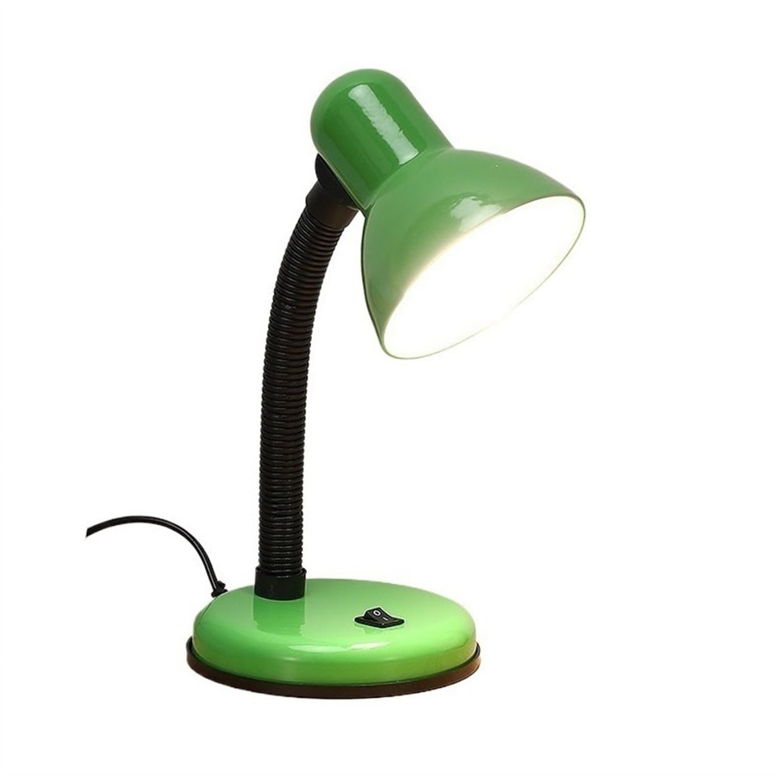 Lampe de Bureau Lampe de bureau, lampe de bureau LED de protection des yeux, lampe de lecture enfichable avec tête de lampe E27 et tuyau de réglage universel, 3 modes d'éclairage, interrupteur à bouto