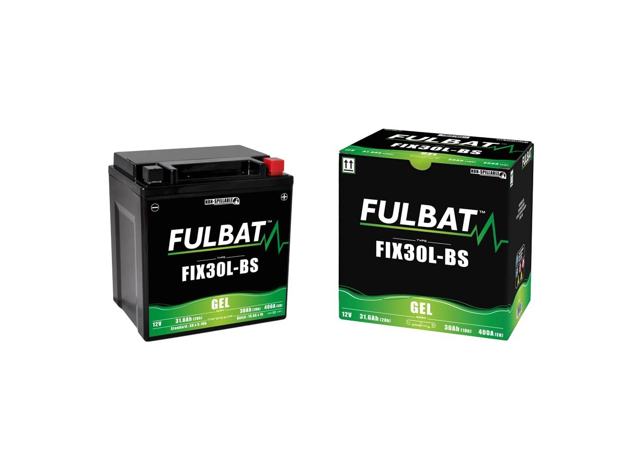 FULBAT Batterie Moto FULBAT Gel FIX30L-BS 12V 30AH 400A