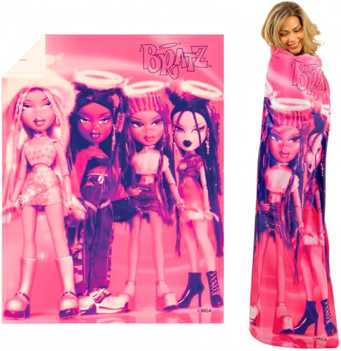 Franco Collectibles Bratz Dolls Bedding Super Soft Plush Throw, 46 in x 60 in, (Official Licensed Product)