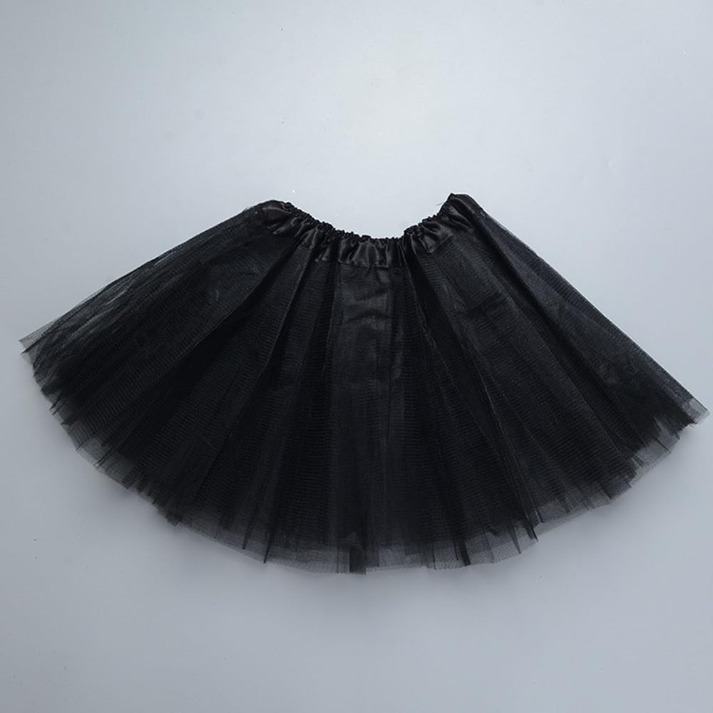2-8Years Girls Tutu Classic Elastic 3 Layered Tulle Skirt Tutu for Toddler Girl