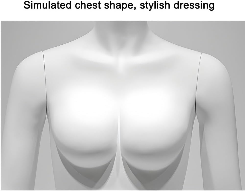 Half Body Female Dress Form Torso, Demountable Half Scale Display, Body Model Stand, Lingerie Clothing Display Rack, for Retail Store/Photography/Shop Window(F) (White F)