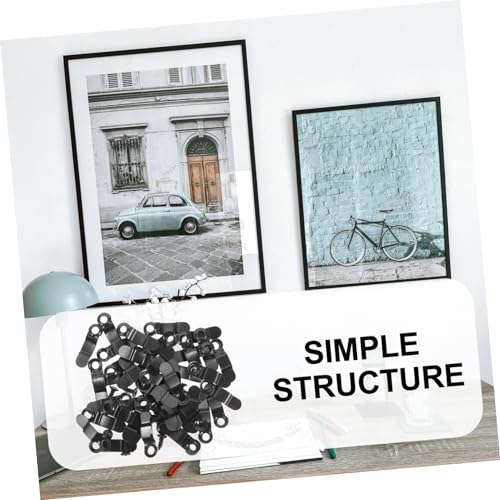 Image of TEHAUX 1set Picture Frame Backing Clips Hardware Clips for Hanging Photos and Art for Wall Craft Projects