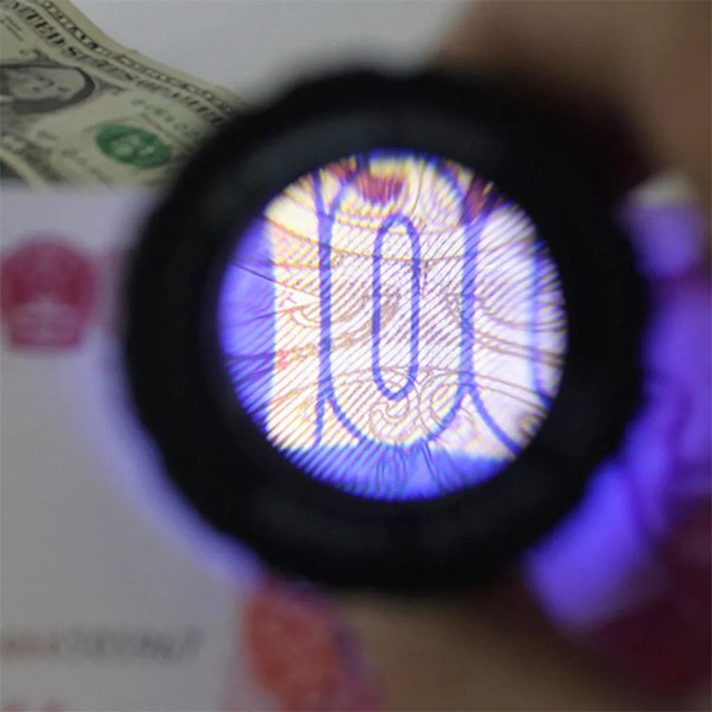 30x Handheld Cylindrical Magniforming Glass Treasure Herramienta de joyería Lupa Lente