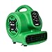 XPOWER P-230AT Mini Mighty 1/4 HP 925 CFM Centrifugal Air Mover, Carpet Dryer, Floor Fan, Blower, Stackable, Daisy Chain, for Water Damage Restoration, Janitorial, Plumbing, Home Use, Green
