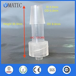 100Pcs 1/4 Inch Barb Male Luer Tapered Syringe Fitting (Polyprop) Luer Lock Tapered Connector Syringe Fitting
