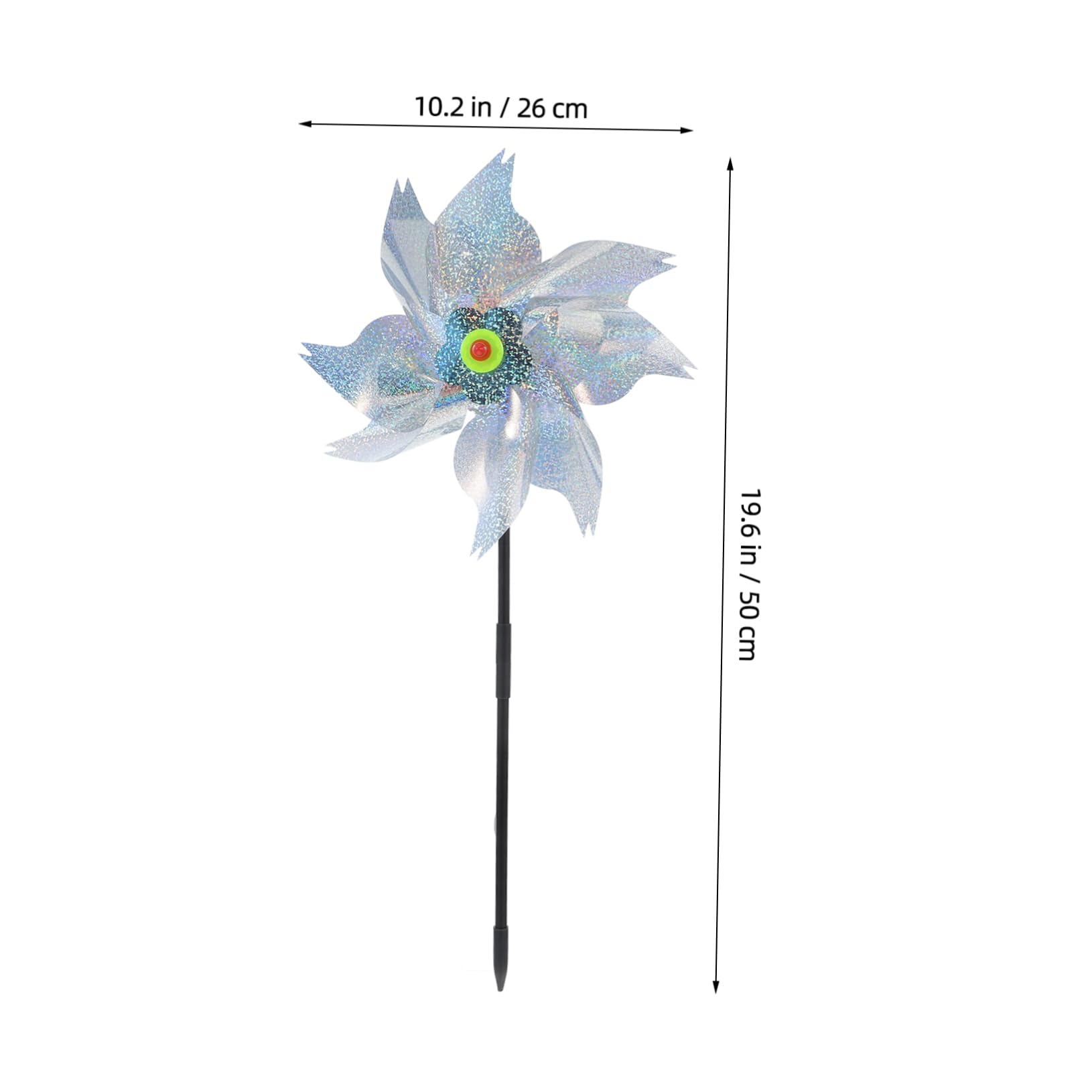 Gatuida 6pezzi Decorative Windmills for Outdoor Use Bird Pinwheels for Gardens Fishponds Orchards Easy to Assemble And
