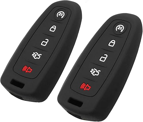 Miniatura 10 de Funda de silicona para llavero Ford C-Max Edge Escape Expedition Explorer Fiesta Flex Focus Taurus Lincoln MKT MKX Navigator  Accesorios para