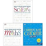 Help Your Kids With Maths , Science & Computer Coding 3 Books Collection Set