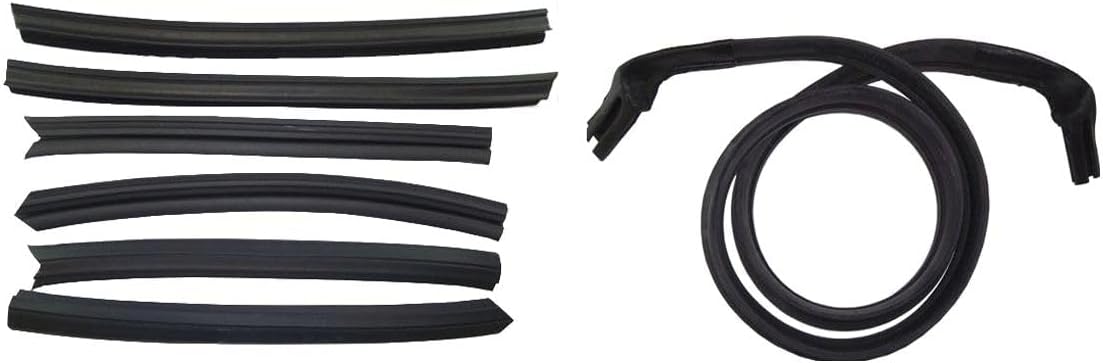 for Dodge for Custom 1965 880 Top Front & Side Weatherstrip Seals 8pcs 259-0121