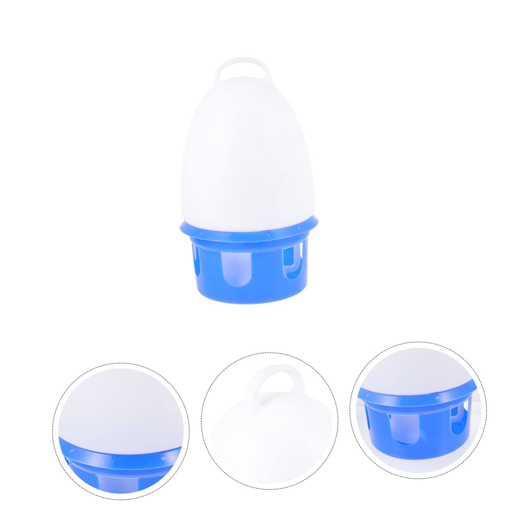Abreuvoir pour Pigeons Bouilloire Dove 1 Pièce PVC Bleu Rond