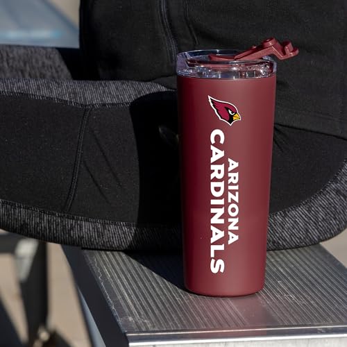 Image of Rico Industries NFL Football 24oz Stainless Steel Tumbler with Lid and Dual Functioning Lid