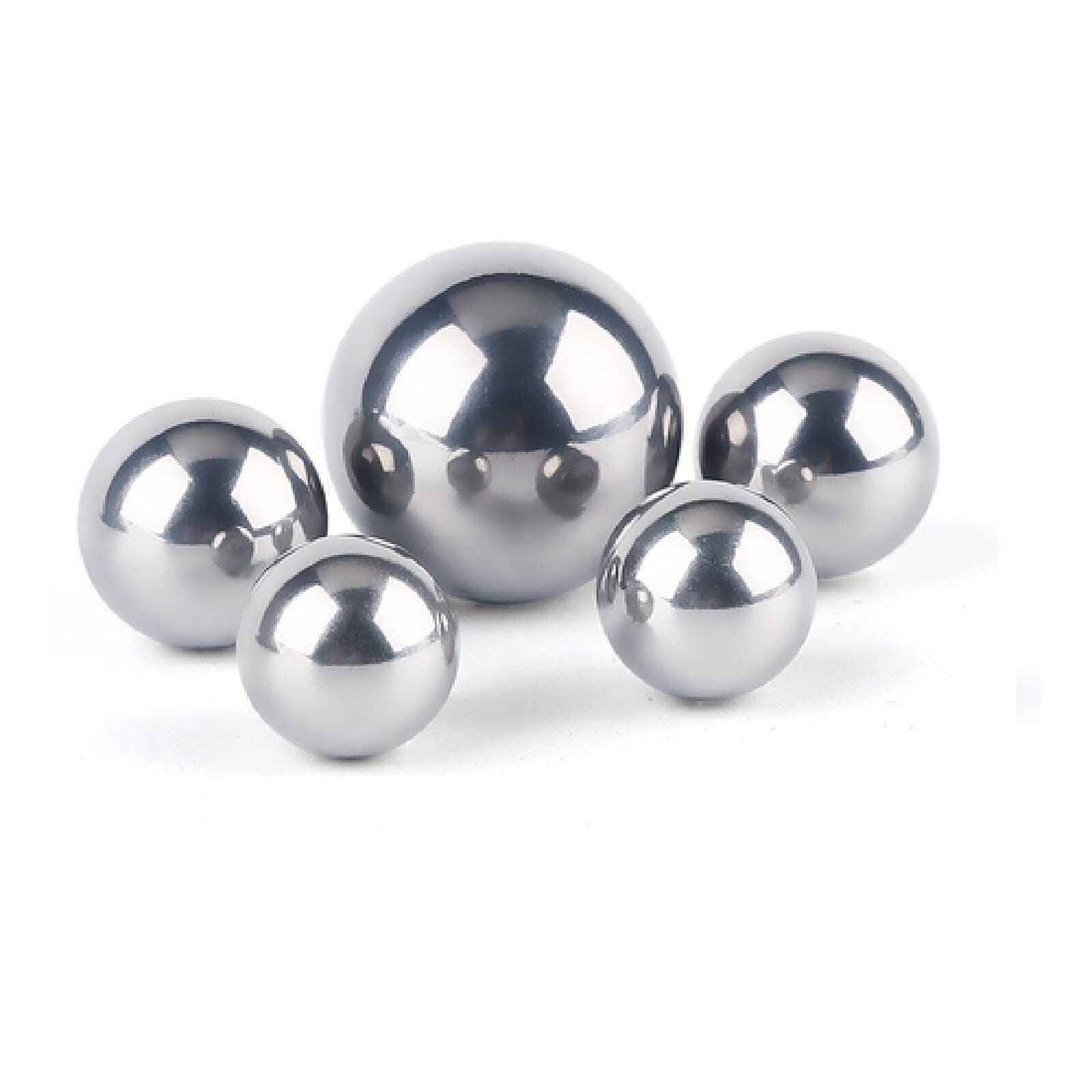 43 mm Durchmesser, [2 Stück] 304 Edelstahlkugel, Präzisionsstahlkugel, Stahlkugel, Stahlkugel, glänzende Stahlkugel, Kugel, massive Stahlkugel