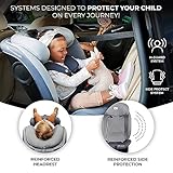 Kinderkraft I-Grow Child Car Seat, I-Size 40-150 cm, 360 Degree Rotation, Isofix, Base Station, RWF and FWF, Special Safety Systems, Easy to Clean, from Birth Group 0/1/2/3 0-36 kg, Gray - Image 4
