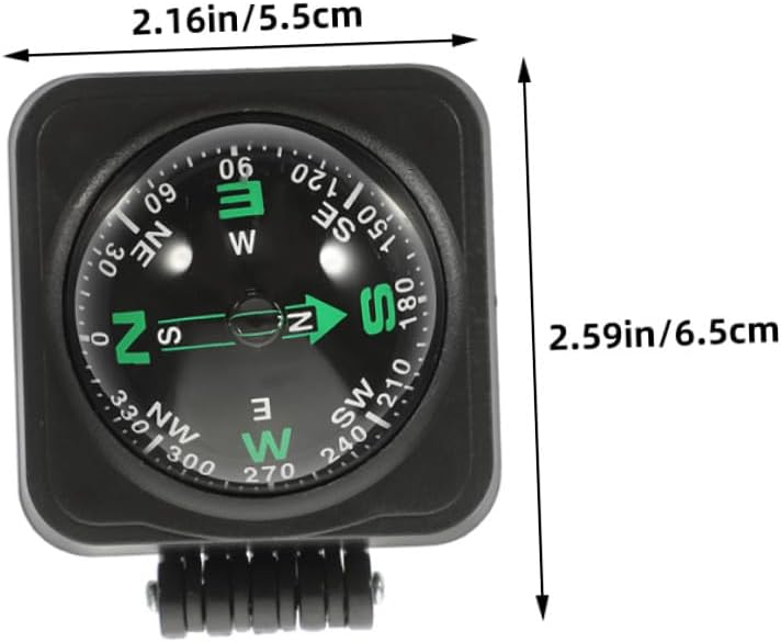 Adjustable Car Dash Compass Ball 3pcs High Precision On-Board Navigation Compass for Cars Boats Motorcycles Outdoor Use