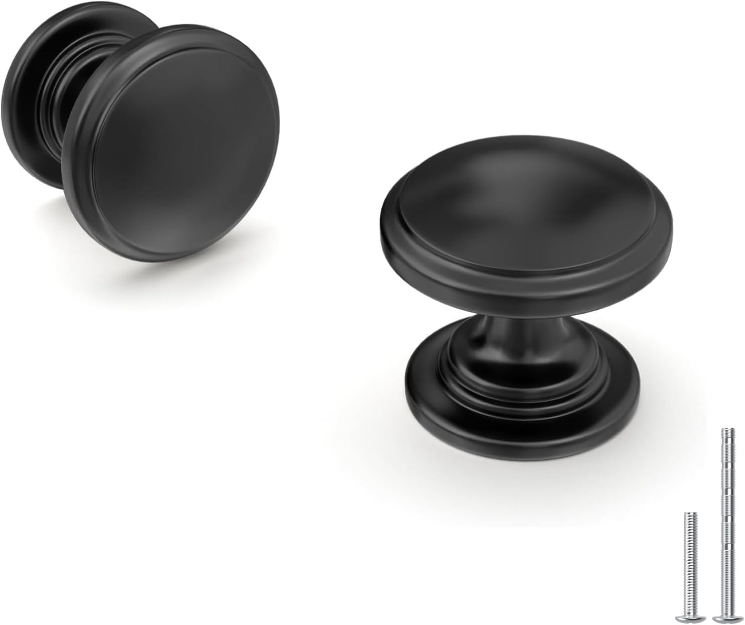 homdiy 25 Pack Brushed Nickel Cabinet Knobs Sliver Round Drawer Knob for Kitchen Cabinets Dresser Drawers Pulls Zinc Hardware Handle