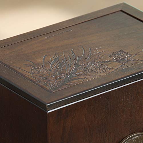 Cubo de basura de madera ZAW oculta olores y residuos con tapa papelera bonita 3