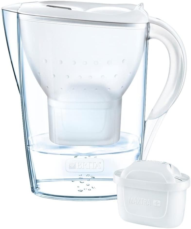 Brita Jahrespaket Cool weiß Marella Water Filter Jug Pack Maxtra+, Annual (Pack of 12), White