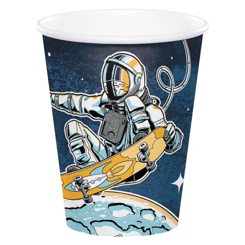 Hoffmaster Group, Inc. PC360513 Pappbecher – 256 ml | Space Skater | 8 Stück