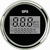 motorrad tacho digital rund Einbaumaße:52 mm. ELING Wasserdichter digitaler GPS Tacho Kilometerzähler für Auto Marine Truck mit Hintergrundbeleuchtung 2 Zoll (52mm) 9-32V