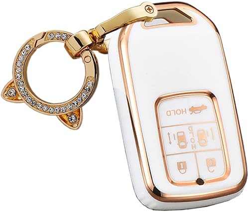 Miniatura 7 de ontto Funda para llavero de 5 botones para Honda New Elysion Odyssey 2022, protección completa, funda inteligente para llave de automóvil, color