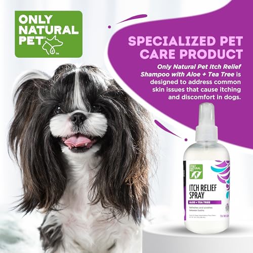 Only Natural Pet Itch Relief Spray with Aloe + Tea Tree for Dogs, Anti Itch Spray for Dogs Allergies to Soothe Dry Irritated Skin and Itchy Skin Relief - 8 oz - Thumbnail 5