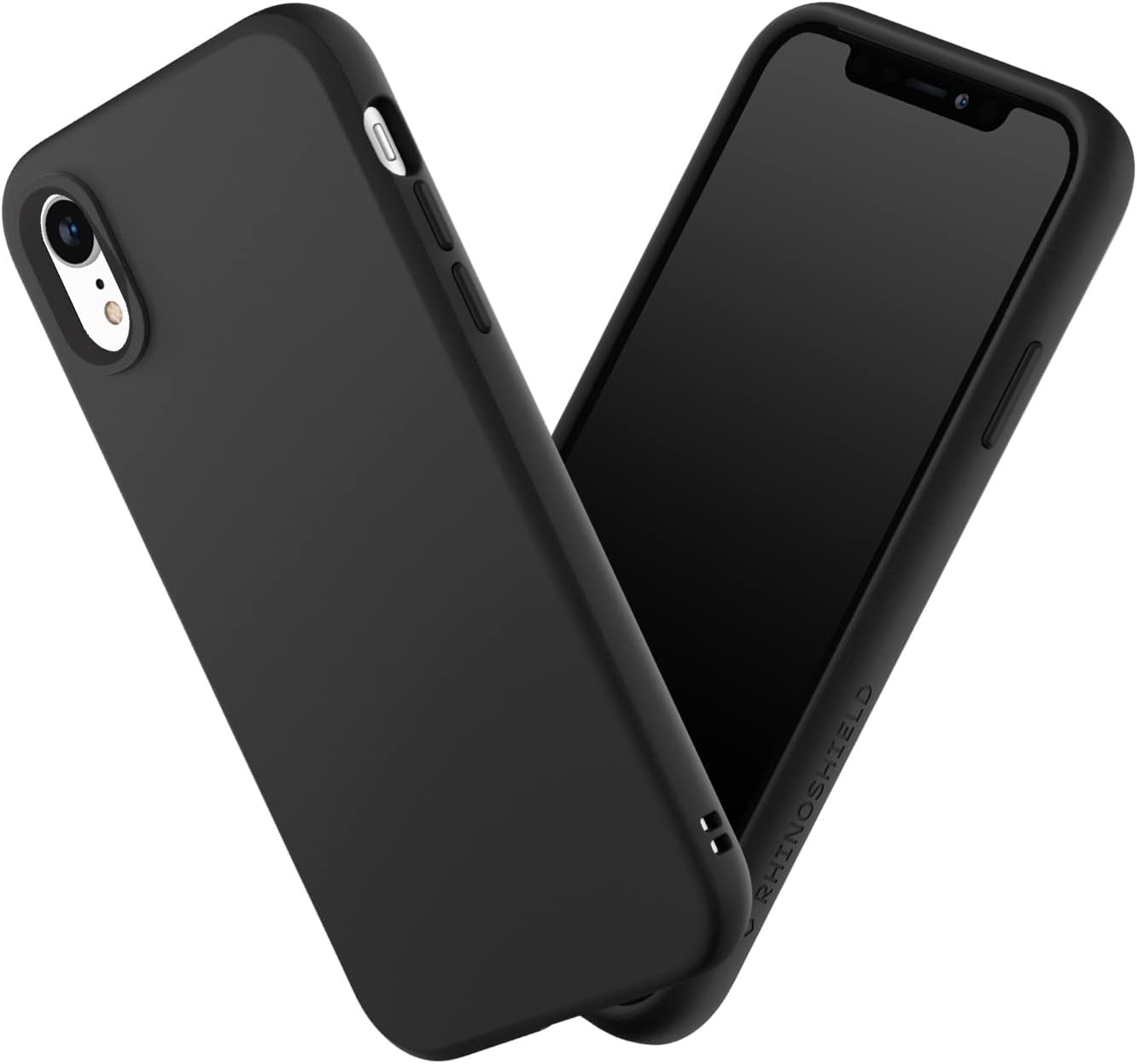 RhinoShield Case Compatible with [iPhone XR] | SolidSuit - Shock Absorbent Slim Design Protective Cover with Premium Matte Finish 3.5M / 11ft Drop Protection Changeable Camera Rings - Blush Pink