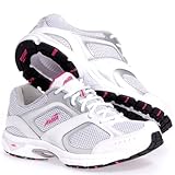 Avia Womens A5023W White/Chrome Silver/Zuma Pink - 8.5 B(M) US