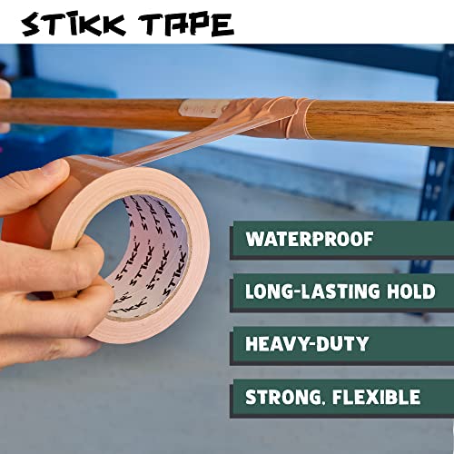 Image of STIKK Duct Tape - Green Duck Tape - 3 inch x 25 Yards - Heavy Duty Tape for Repairs, Household Projects - for Commercial HVAC and Construction - Effective Heavy Duty Waterproof Duct Tape