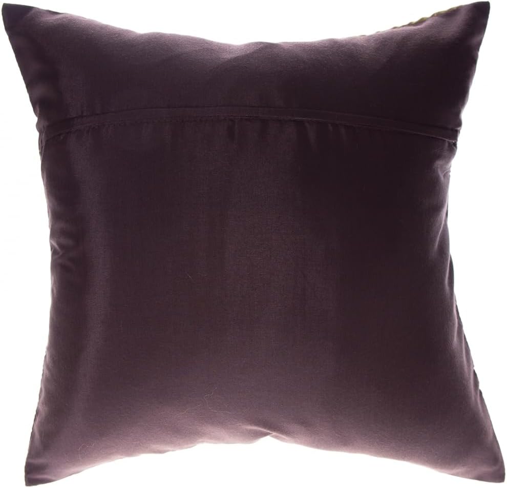 Print Elephant Sun Decorative Throw Pillow Covers Case Cushion Cover for Sofa Couch Chair Bed Back Zipper Insert Not Included 16 x 16 inches (Brown, 2)