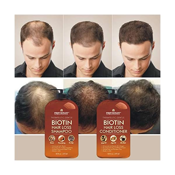 Hair-Growth-Shampoo-Conditioner-Set-An-Anti-Hair-Loss-Biotin-Shampoo-and-Conditioner-with-14-DHT-blockers-to-fight-Hair-Loss-For-Men-and-Women-All-Hair-types-Sulfate-Free-2-x-16-fl-oz First Botany, Hair Growth Shampoo Conditioner Set - An Anti Hair Loss Biotin Shampoo & Conditioner with DHT blockers to fight Hair Loss For Men & Women, All Hair types, Sulfate Free - 2 x 16 fl oz