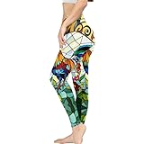 Tissu de qualité supérieure : fabriqué à partir de 82 % de polyester + 18 % d'élasthanne, ces leggings offrent une élasticité dans les 4 sens qui bouge avec vous comme une seconde peau Le tissu doux et anti-transpiration vous garde au sec pendant les entraînements intenses tout en offrant une couverture complète (pas transparent ).