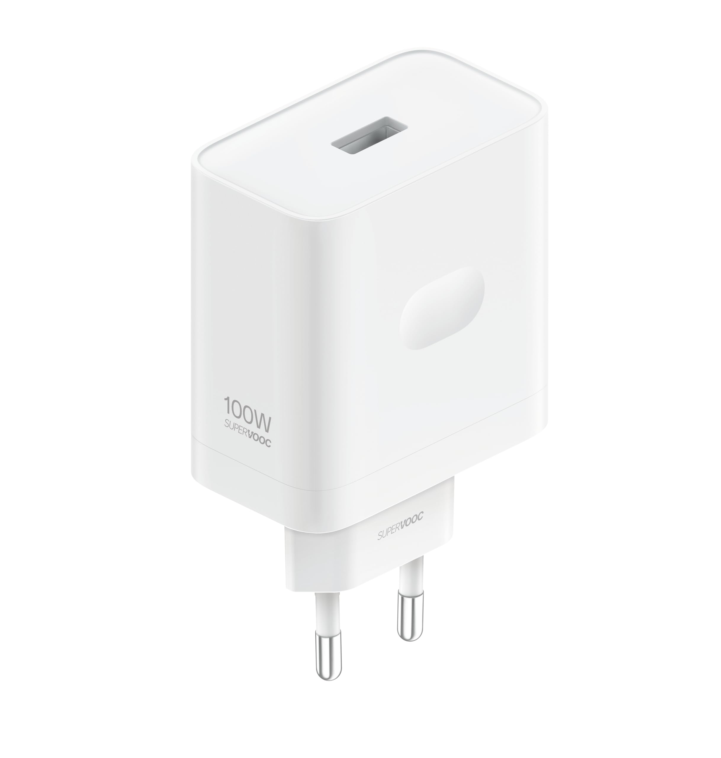 OPPO Cargador SUPERVOOC 100W - USB, Carga Rápida, Cargador Original OPPO, Cable Incluido - Blanco