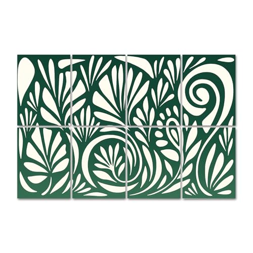 8 Panels Art Acoustic Panels Hand drawn minimal abstract Collage