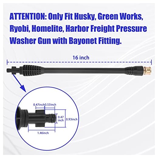FIXFANS 16 Inch Pressure Washer Wand