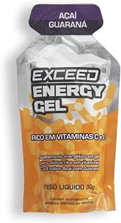 Gel de Carboidrato Exceed Energy Gel Açaí/Guaraná Caixa com 10 Unidades