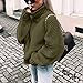 Reooly Hombre sin Capucha Hombre Sudadera Cuadros Cuello Alto Mujer Chimenea de...