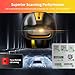 NetumScan Industrial Bluetooth QR Barcode Scanner, IP67 Waterproof & 7M Drop Proof, 1.3M CMOS Sensor Wireless 1D 2D Bar Code Scanner with Charging Stand for Store, POS, Computer, iPhone, Android