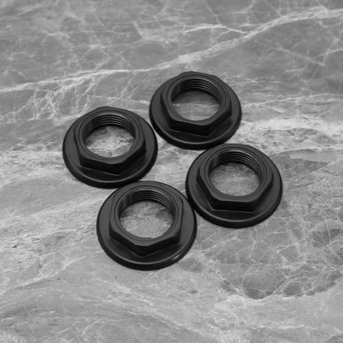 4Pcs Sink Tap Back Nut 3/4 BSP Plastic Back Nuts Accessories for Bathroom Basin Taps Mixers Round Faced Flanged Back Nuts Home tools Spülbecken Hahn Rückmutter Zoll BSP Kunststoff überwurfmutter