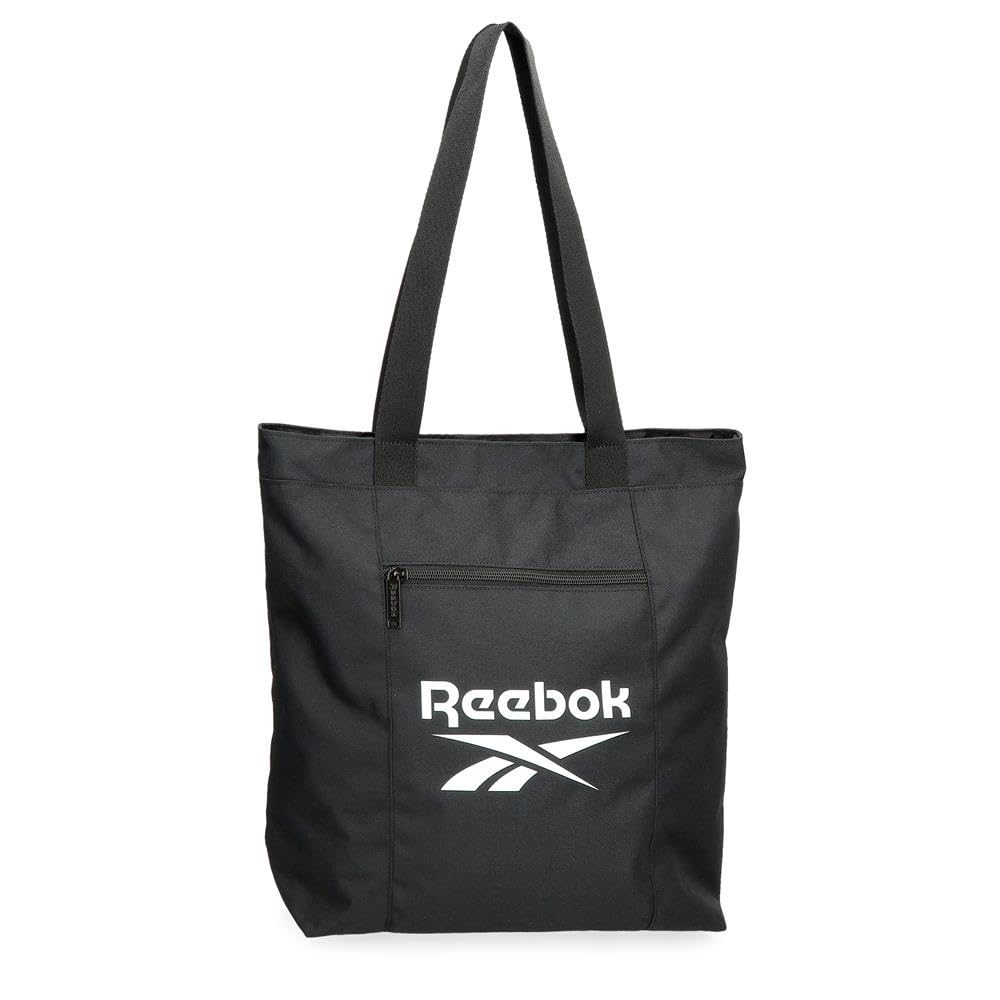 Reebok Ashland Black Shopping Bag, 39 x 39 x 12 cm, Polyester, by Joumma Bags
