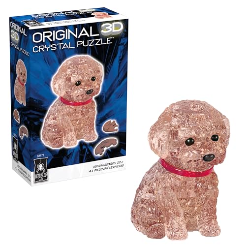 BePuzzled,Poodle, Original 3D Crystal Puzzle, Poodle, 41 Piece Brain Teaser, Collectible Display Puzzle for Kids & Adults Ages 12+, Red by Bepuzzled - Used condition - US$16.14