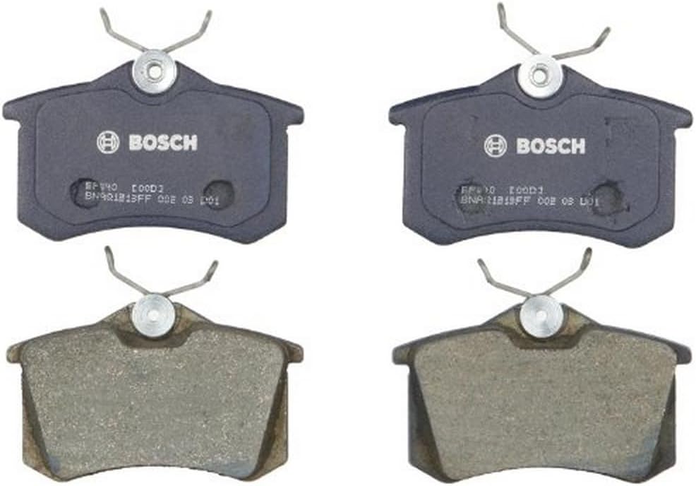BOSCH BP340 QuietCast Premium Semi-Metallic Disc Brake Pad Set - Compatible with Select Audi A4, A6, A8, Allroad, S4, S6, S8, TT; Volkswagen Beetle, Cabrio, Corrado, Golf, Jetta, Passat + More; REAR