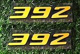 Pair 392 Emblem Side Rear Fender Badge Body Sticker Decal Logo Nameplate 3D Raised Strong Adhesive
