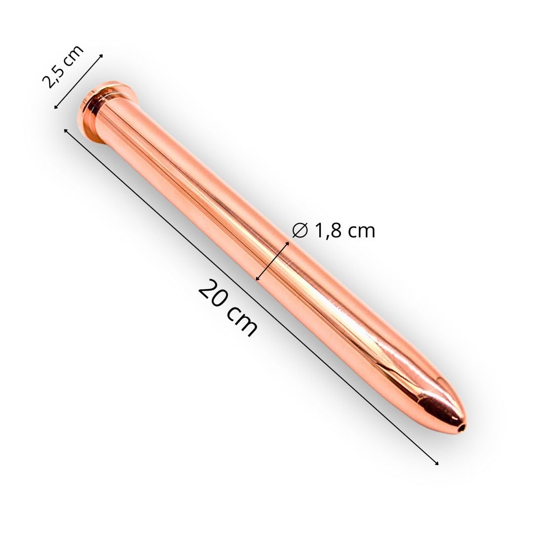 Whisky Thief y Valinch Pipeta de Cobre 20 cm Artesanal para Muestras de Whisky y Vino