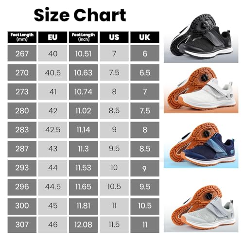 TAILORIA Men&rsquo;s SPD Cycling Shoes with Cleats &ndash; Breathable Spin Bike Shoes, Comfortable Walkable Indoor Outdoor Cycling Shoes for Road Bike Pure Black