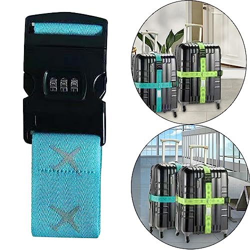 Ronyme Alça de bagagem, cinto de mala, alça de bagagem portátil multiuso, alça cruzada para viagem d