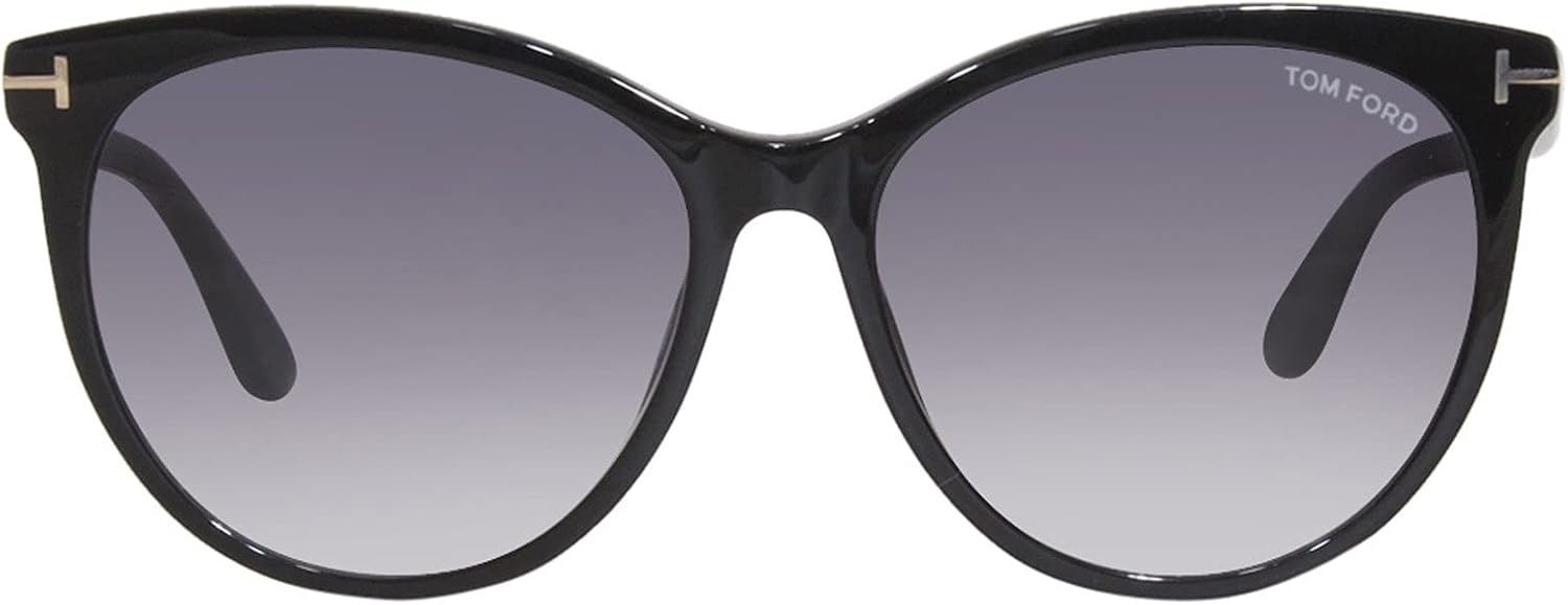 Tom Ford FT0787 01B Shiny Black Maxim Round Sunglasses Lens Category 2 Size 59m