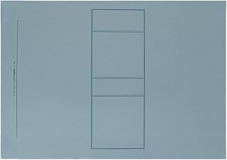 Blumberg's Top Bound Legal and Report Covers for Legal and Business Documents (9 x 12-1/2, 100 per Box, Dark Blue, Antique Manuscript, Printed Panel, Plain) Use for Letter Size Documents