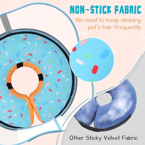 Image of Elevated Inflatable Dog Cone Collar Alternative After Surgery, Dog Donut Collar, Soft Pet Cone to Stop Licking for Small Medium Large Dogs