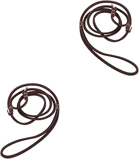 Balacoo 2 pcs pet Leash Dog Pulling Rope Heavy Duty Harness Puppy Rope Leashes Collar Outdoor Walking Leash Anti- Dog line Dog Traction Rope Dog Training Leash Cowhide Non-Slip Accessories