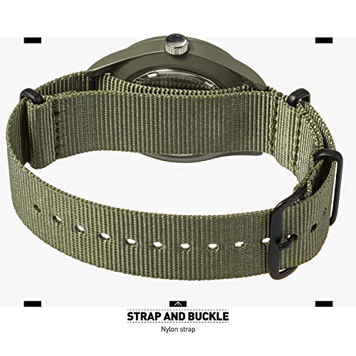 Infantry Military Watches For Men Analog Wrist Watch, Tactical Waterproof Outdoor Sport Mens Quartz Wristwatch, Date Day Work Field Army Green W/Nylon Band By Mdc #TOP5